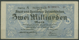 Gelsenkirchen 2 Mrd. Mark 1923, Keller 1710 Ll KN Klein, Gebraucht (K1613) - Sonstige & Ohne Zuordnung