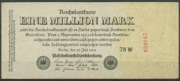 Dt. Reich 1 Million Mark 1923, DEU-104c, Gebraucht (K1318) - 1 Mio. Mark