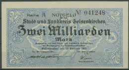 Gelsenkirchen 2 Mrd. Mark 1923, Keller 1710 Ll KN Groß, Leicht Gebraucht (K1612) - Sonstige & Ohne Zuordnung