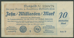 Gelsenkirchen 10 Milliarden Mark 1923, Keller 1710 Oo, Leicht Gebraucht (K1608) - Sonstige & Ohne Zuordnung