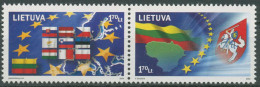 Litauen 2004 Beitritt Zur Europäischen Union EU 844/45 ZD Postfrisch - Lituania