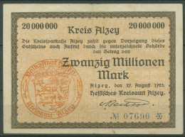 Alzey 20 Millionen Mark 1923, Keller 87 G, Gebraucht (K1645) - Other & Unclassified