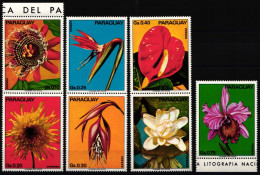 Paraguay 2525-2531 Postfrisch Blumen #ND197 - Paraguay