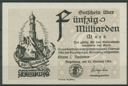 Augsburg 50 Milliarden Mark 1923, Keller 195 A, Kassenfrisch (K1626) - Other & Unclassified