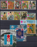 Paraguay Block 148-150 + 2079-2088 Postfrisch EXPO 70 Osaka, Muster #ND236 - Paraguay