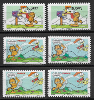 France 2008 Oblitéré  Autoadhésif  N°197 Ou 4274 ( 2 Ex )  Et  N° 200 Ou 4277 ( 4 Ex )  " Sourires Avec Le Chat  " - Used Stamps