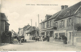 CPA Gasny-Hôtel Restaurant De La Gare    L1044 - Autres & Non Classés