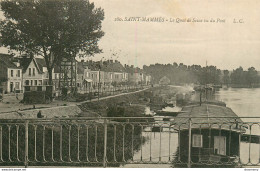 CPA Saint Mammès-Le Quai De Seine Vu Du Pont-280     L2046 - Saint Mammes