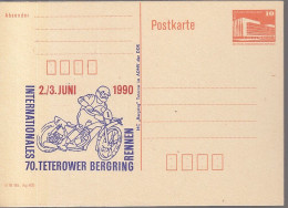 DDR PP 19 II, Ungebraucht, 70. Teterower Bergring Rennen 2.-3.Juni 1990, Motocross - Postales Privados - Nuevos