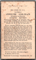 Bidprentje St-Niklaas - Colman Joseph (1868-1936) Scheurtjr - Santini