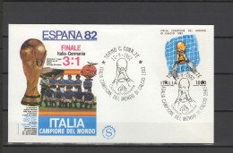 Italy 1982 Football Soccer World Cup Stamp On FDC - 1982 – Spain