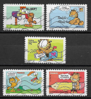 France 2008 Oblitéré Autoadhésif  N° 197 - 198 - 199 - 200 - 202  Ou  4274 - 4275 - 4276 - 4277 - 4279  " Sourires   " - Used Stamps