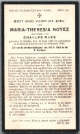 Bidprentje Staden - Noyez Maria Theresia (1852-1933) - Devotieprenten