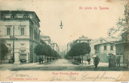 CPA Un Saluto Da Savona-Corso Principe Amedeo-Timbre      L2090 - Savona