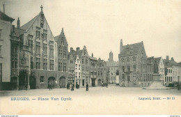 CPA Bruges-Place Van Dyck-Timbre      L2090 - Brugge