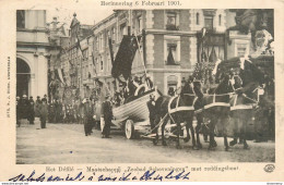 CPA Herinnering 6 Februari 1901-Het Defilé-maatschappij Zeebad Scheveningen Met Reddingsboot-Timbre      L2092 - Scheveningen