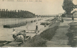 CPA Mantes-Pêcheurs Sur La Seine-126-Timbre      L1781 - Mantes La Ville