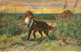 CPA Chasse-Chien-Timbre      L1952 - Hunting