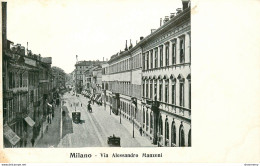 CPA Milano-Via Alessandro Manzoni    L1971 - Milano (Mailand)