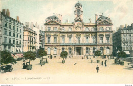 CPA Lyon-L'hôtel De Ville-49-Timbre      L1693 - Autres & Non Classés
