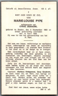 Bidprentje Staden - Pype Marie Louise (1885-1924) - Devotion Images