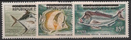 MALI - 1961 - N°YT. 10 à 12 - Poissons - Neuf Luxe ** / MNH / Postfrisch - Malí (1959-...)