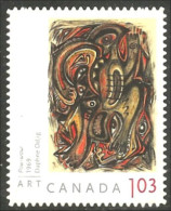 Canada Tableau Odjig Painting Pow-wow MNH ** Neuf SC (C24-38ia) - Unused Stamps