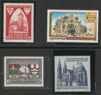 N 1108) Österreich Mi# 790 St Ruprecht, 1605 Dom, 2263 Volksoper Wien, 1824 Weibern - Other & Unclassified
