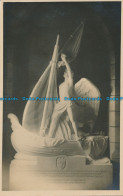 R032657 Old Postcard. Angel And Sailing Boat Statue. J. And J. Bissett - Mondo