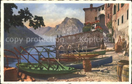 11665724 Gandria Lago Di Lugano Haeuser Am Lago Di Lugano Boote Gandria - Autres & Non Classés