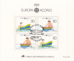 PORTUGAL Azores Block 10,used - 1989