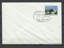 Poland 1982 Football Soccer World Cup Commemorative Cover Departure Of The Poland Team - 1982 – Espagne