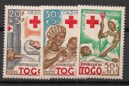 TOGO - 1959 - N°YT. 292 à 294 - Croix Rouge - Neuf Luxe ** / MNH / Postfrisch - Togo (1960-...)