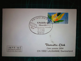 ALLEMAGNE (DDR); Enveloppe Commémorative Du "Thematic-CLub" Avec Cachet Spécial Et Timbre-poste Coloré. Années 1980. - 1981-1990