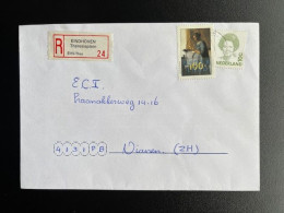 NETHERLANDS 1996? REGISTERED LETTER EINDHOVEN THERESIAPLEIN TO VIANEN NEDERLAND AANGETEKEND - Lettres & Documents