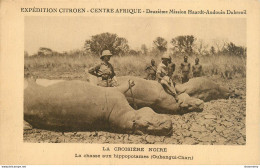 CPA Expédition Citroën-Centrafrique-La Croisière Noire-La Chasse Aux Hippotames      L2235 - Zentralafrik. Republik