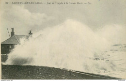 CPA Saint Valéry En Caux-Jour De Tempête à La Grande Marée-92      L2235 - Saint Valery En Caux