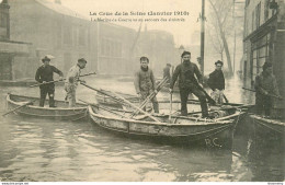 CPA Paris-La Crue De La Seine-La Marine De Guerre Va Au Secours Des Sinistrés - Voir Scan     L2236 - Überschwemmung 1910