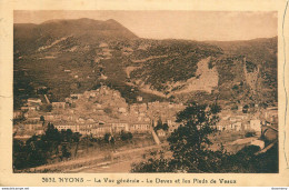 CPA Nyons-La Vue Générale-Le Deves Et Les Pieds De Veaux-Timbre     L1587 - Nyons