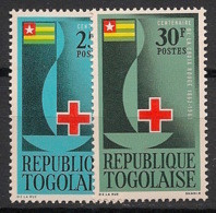 TOGO - 1963 - N°YT. 385 à 386 - Croix Rouge - Neuf Luxe ** / MNH / Postfrisch - Togo (1960-...)