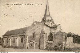 CPA Les Verchers Sur Layon-L'église-Timbre     L1518 - Altri & Non Classificati