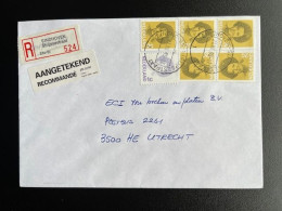 NETHERLANDS 1995 REGISTERED LETTER EINDHOVEN STRIJPSESTRAAT TO UTRECHT 21-12-1995 NEDERLAND AANGETEKEND - Storia Postale