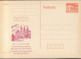 DDR PP 19 II, Ungebraucht, 6. Briefmarkenausstellung Oschatz, 1987 - Postales Privados - Nuevos