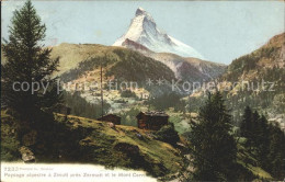 11665494 Zermatt VS Berghuetten Mit Matterhorn  - Sonstige & Ohne Zuordnung