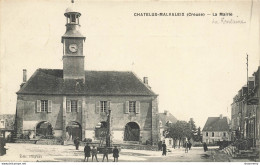 CPA Chatelus Malvaleix-La Mairie-Timbre-TRES RARE      L2453 - Chatelus Malvaleix