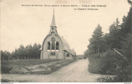CPA Environs De Verneuil Pendant La Guerre-Ecole Des Roches-La Chapelle Catholique-Timbre      L2425 - Verneuil-sur-Avre