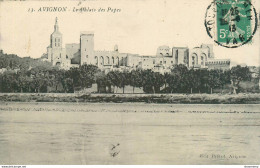 CPA Avignon-Palais Des Papes-Timbre       L1278 - Avignon (Palais & Pont)