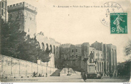 CPA Avignon-Palais Des Papes-Timbre       L1278 - Avignon (Palais & Pont)