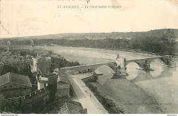 CPA Avignon-Pont St Benezet-Timbre       L1278 - Avignon (Palais & Pont)