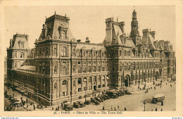 CPA Paris-Hôtel De Ville       L1278 - Altri Monumenti, Edifici